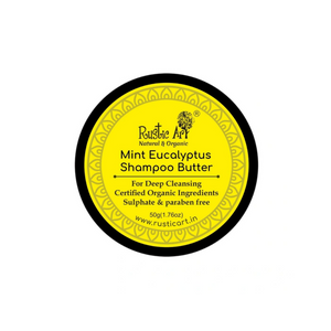 Mint Eucalyptus Shampoo Butter (100gm) | Organic, Vegan
