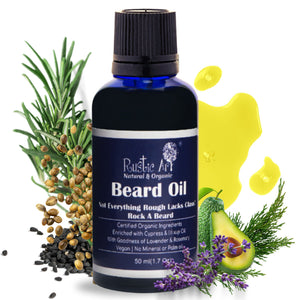Organic Beard Oil with Rosemary & Hemp Seed Oil