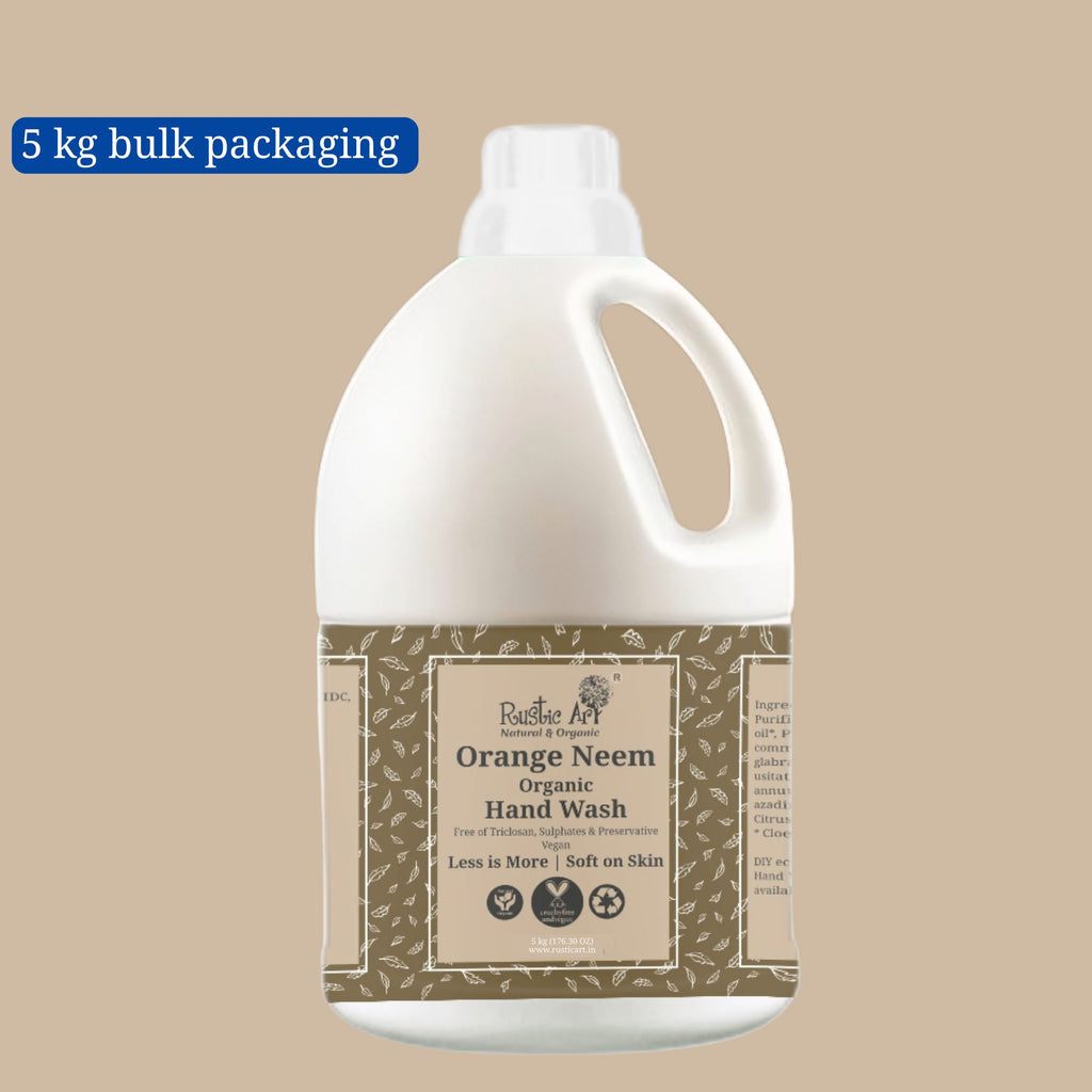 Orange Neem Hand Wash (5 liter Refill Pack) – Rustic Art