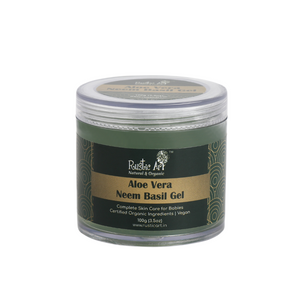 Aloe Vera Neem Basil Gel (100gm) | Organic, Vegan