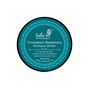Cinnamon Rosemary Shampoo Butter (100 gm) | Organic, Vegan