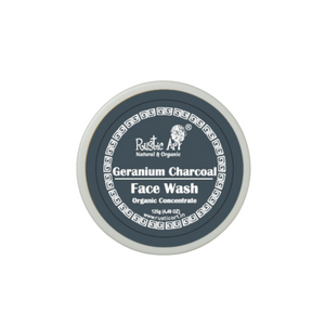 Geranium Charcoal Face Wash Concentrate (125gm) | Organic, Vegan