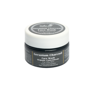 Geranium Charcoal Face Wash Concentrate (50gm) | Organic, Vegan