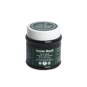 Neem Basil Face Wash Concentrate (125gm) | Organic, Vegan
