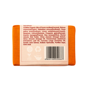 Orange & Cinnamon Soap (100gm) | Organic, Vegan