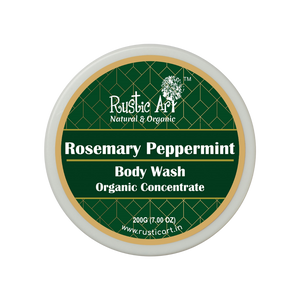 Rosemary Peppermint Body Wash Concentrate (200gm) | Organic, Vegan