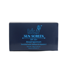 Mineral Sunscreen with Vitamin C SPF 30+ (30gm) | Organic, Vegan