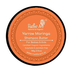 Yarrow Moringa Shampoo Butter for Babies & Kids (100gm) | Organic, Vegan